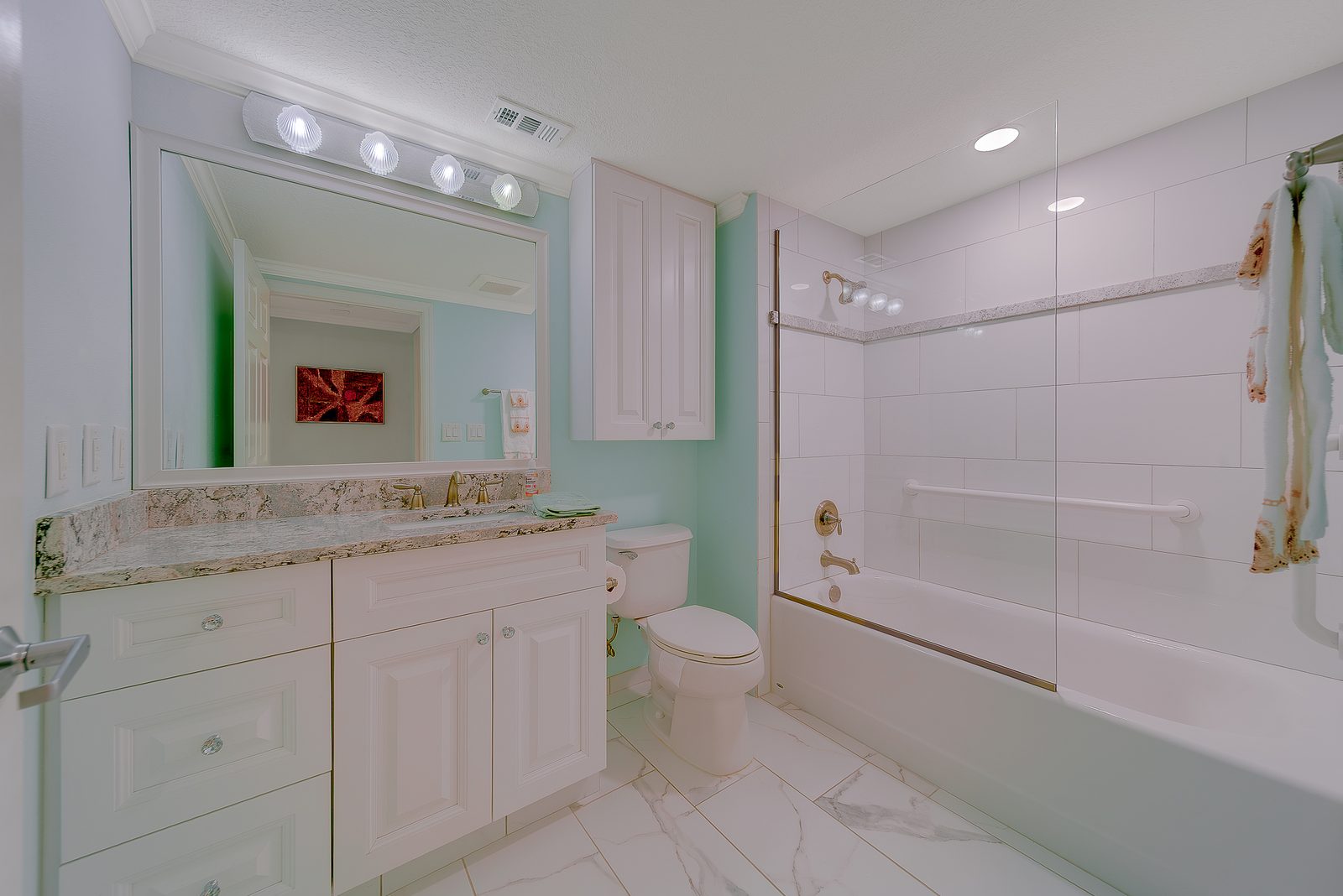 Renovated guest bathroom